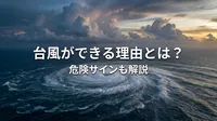 台風ができる理由とは？危険サインも解説