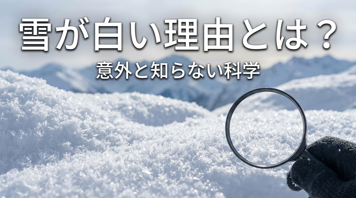 雪が白い理由とは？意外と知らない科学