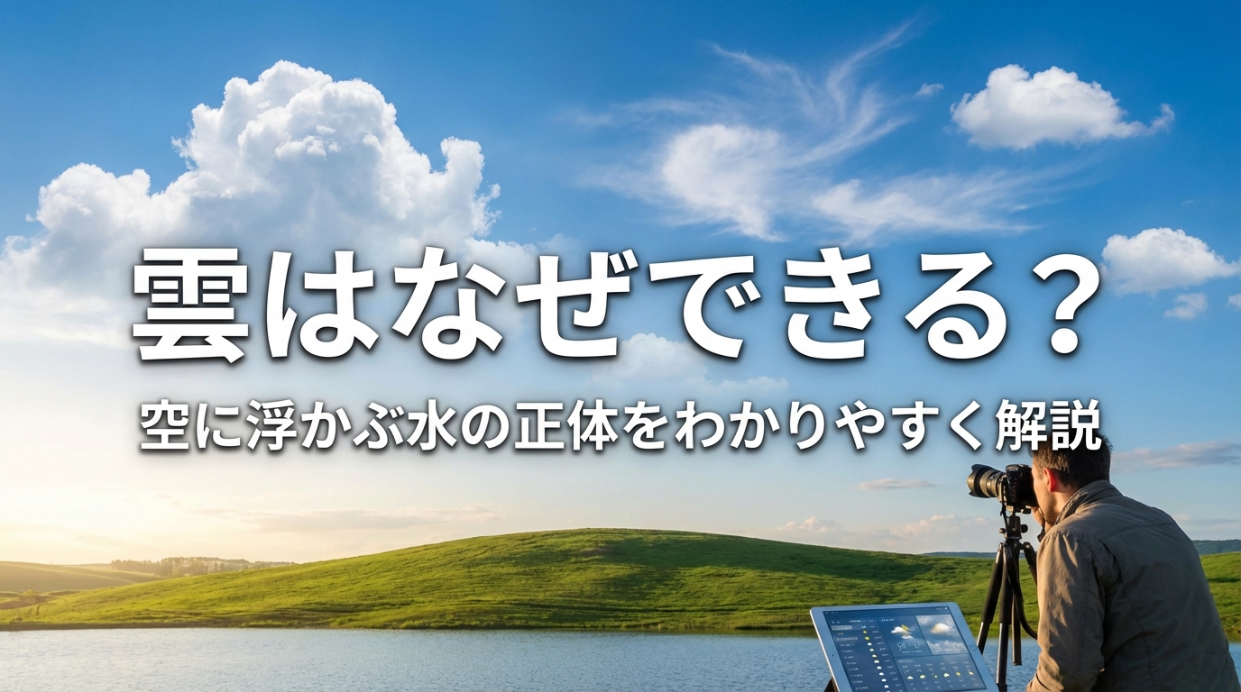 雲はなぜできる？空に浮かぶ水の正体をわかりやすく解説