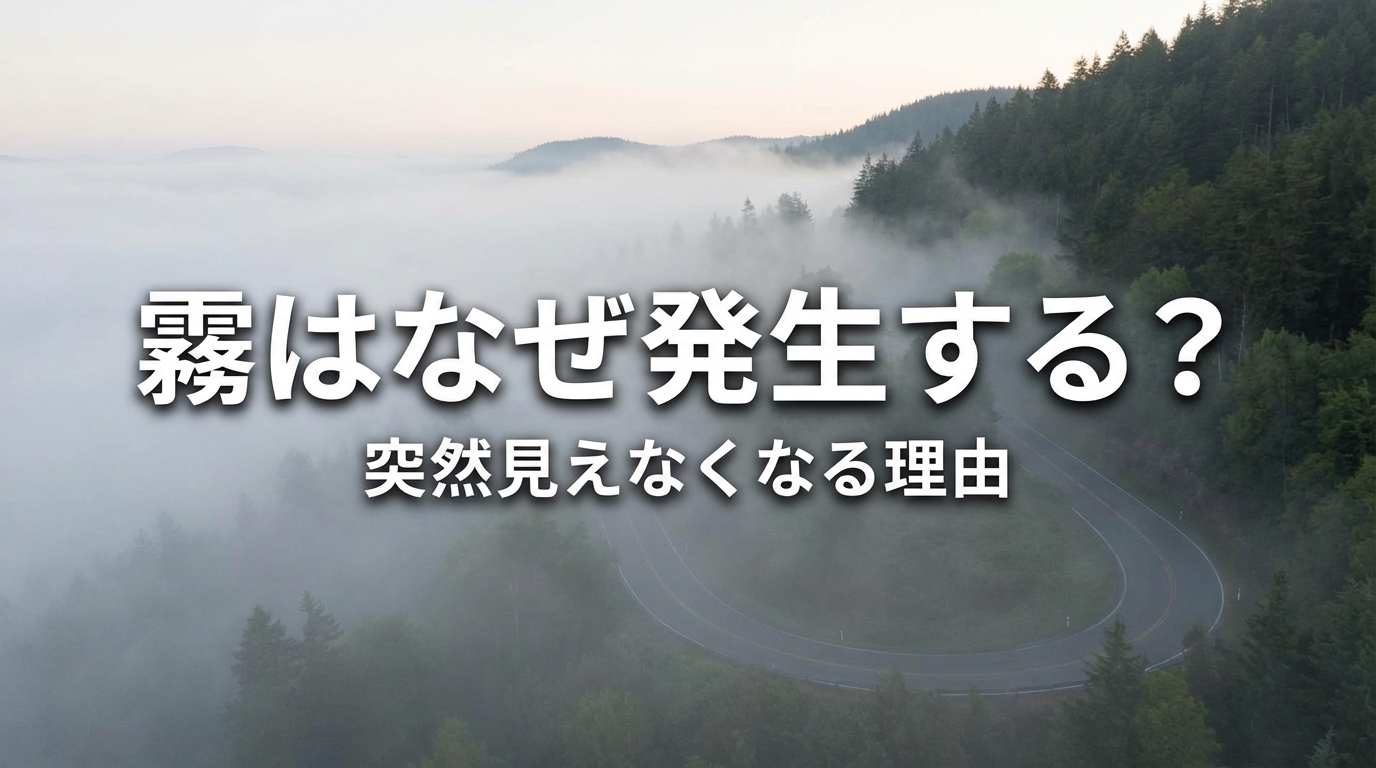 霧はなぜ発生する？突然見えなくなる理由とは