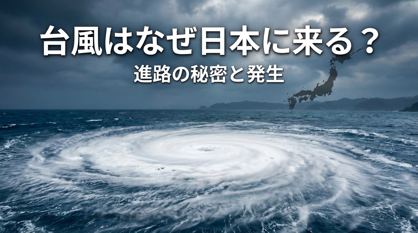 台風はなぜ日本に来る？進路の秘密と発生の理由