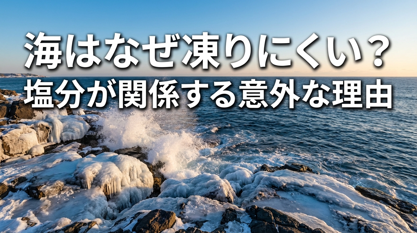 海はなぜ凍りにくい？塩分が関係する意外な理由