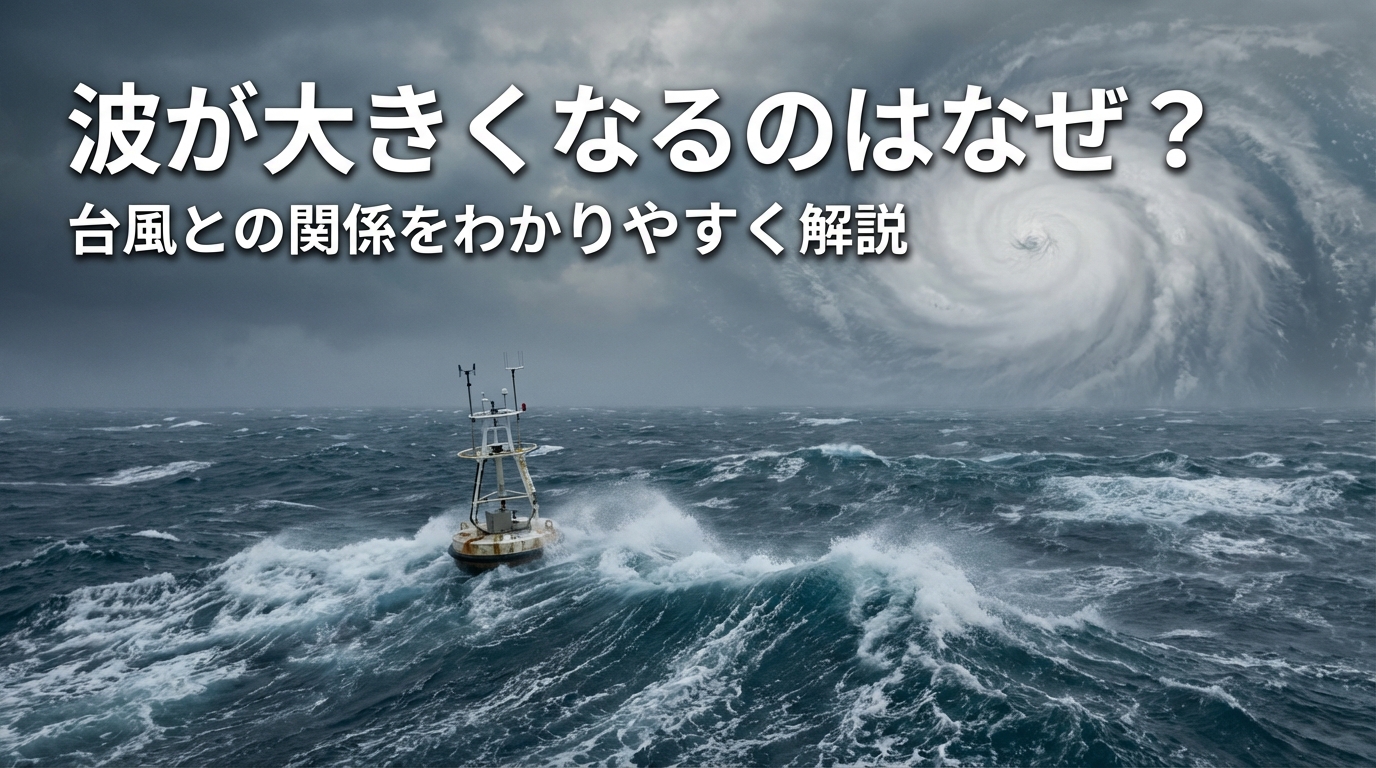 波が大きくなるのはなぜ？台風との関係をわかりやすく解説