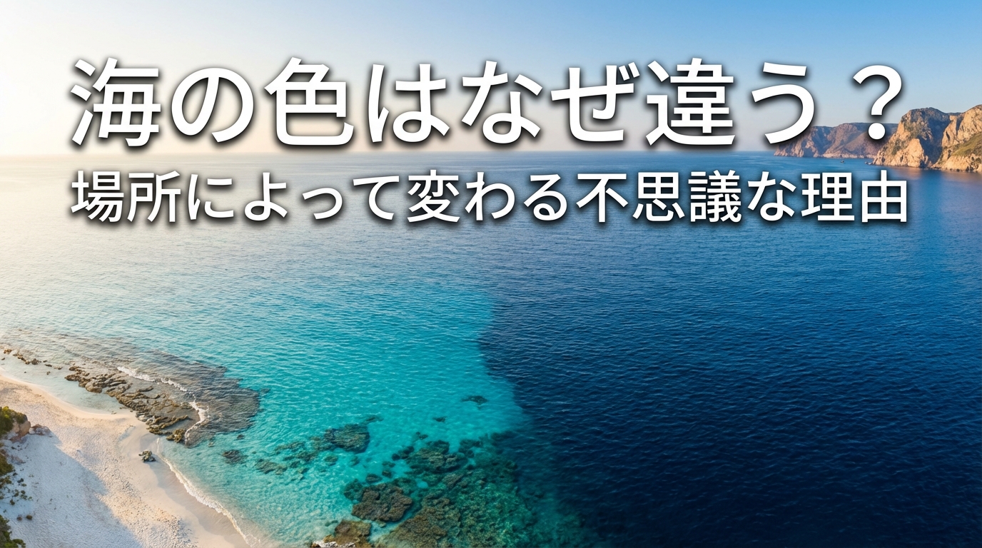 海の色はなぜ違う?場所によって変わる不思議な理由