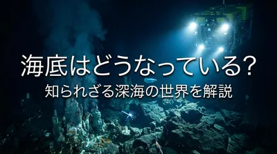 海底はどうなっている？知られざる深海の世界を解説