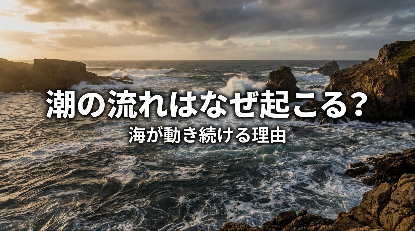 潮の流れはなぜ起こる？海が動き続ける理由とは