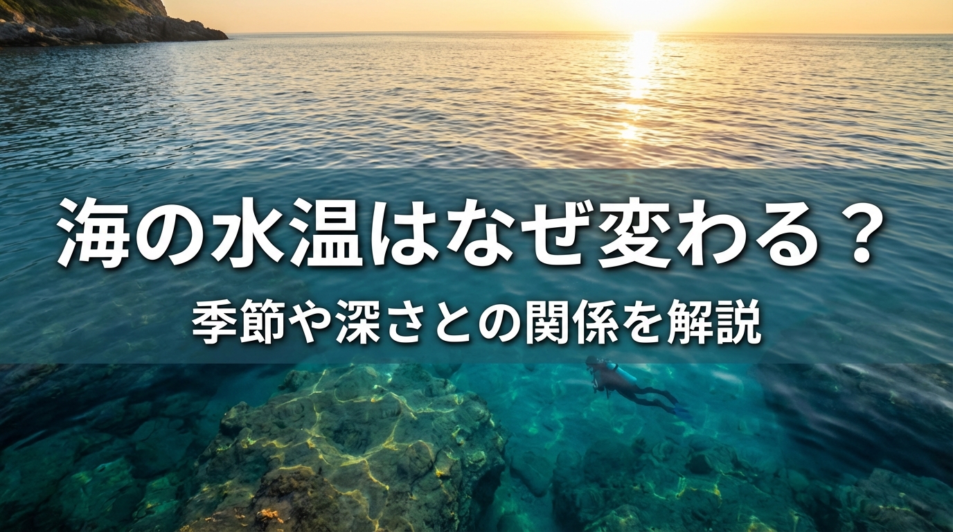海の水温はなぜ変わる？季節や深さとの関係を解説
