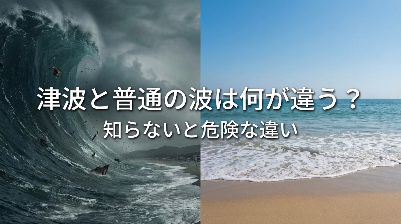 津波と普通の波は何が違う？知らないと危険な違いとは