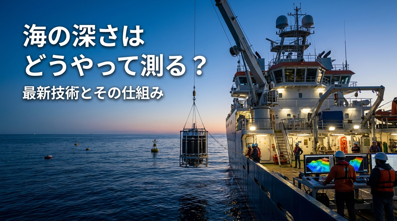 海の深さはどうやって測る？最新技術とその仕組み