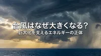 台風はなぜ大きくなる？巨大化を支えるエネルギーの正体