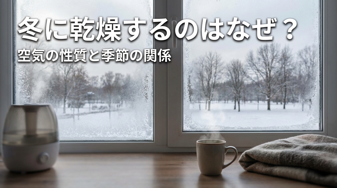 冬に乾燥するのはなぜ？空気の性質と季節の関係