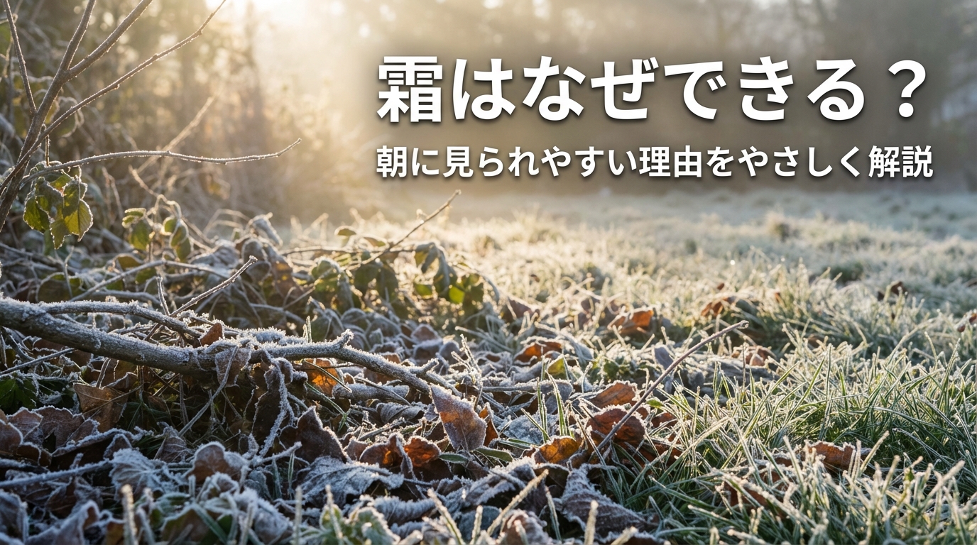 霜はなぜできる？朝に見られやすい理由をやさしく解説