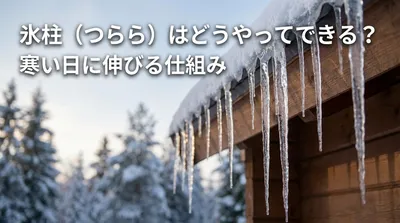 氷柱（つらら）はどうやってできる？寒い日に伸びる仕組みとは
