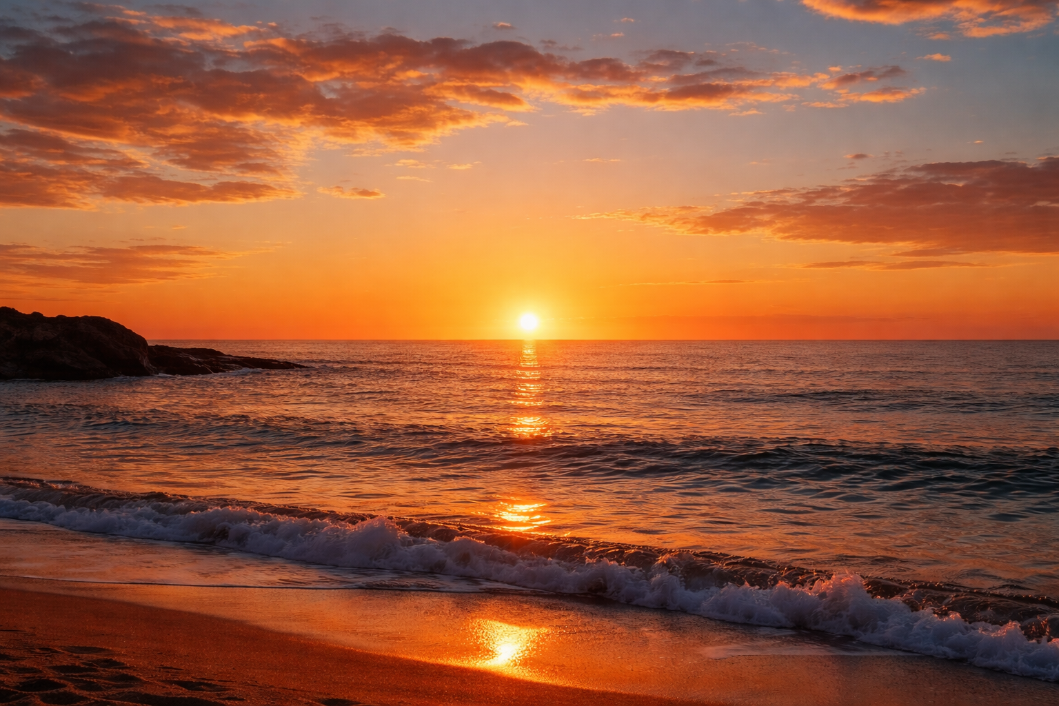 太陽が沈むように見えるのは地球が西から東へ自転しているからです