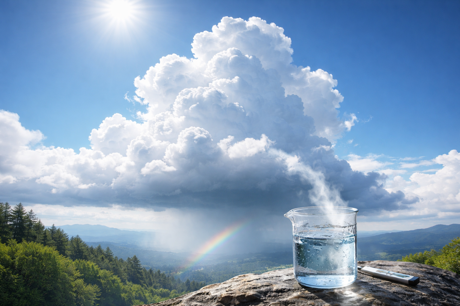 雲が生まれるまでに起きていることを順番に整理します