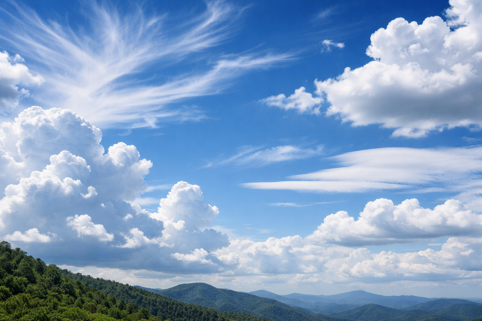 雲の形の違いは「高さ」と「形の型」で説明できます