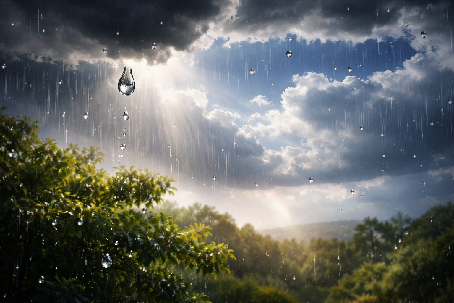 雨は「雲の粒が大きくなって落ちる」ときに降ります