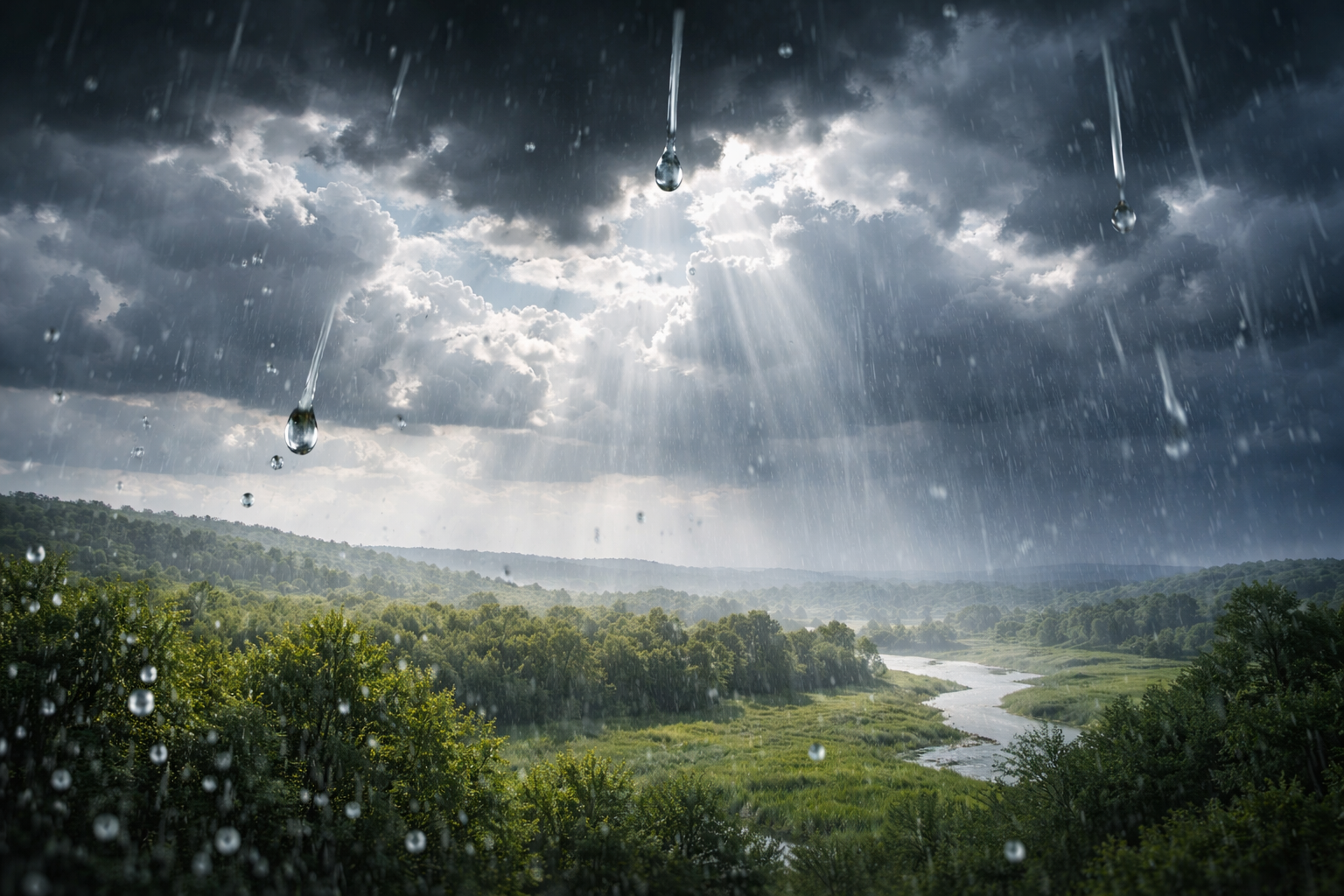 雨の降り方が変わる場面を具体的に理解する