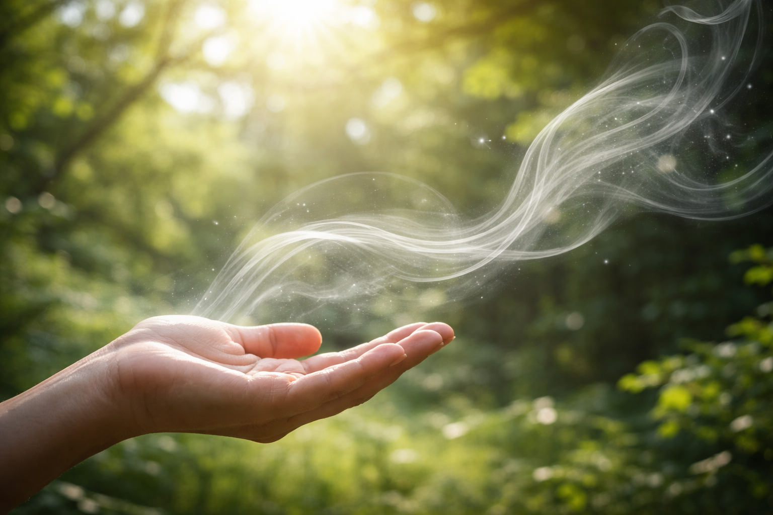 空気が見えない最大の理由は「可視光をほぼ通す」からです