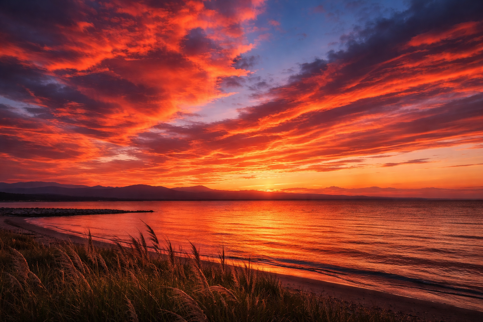 観察すると理解が深まる、夕焼けの見え方の具体例