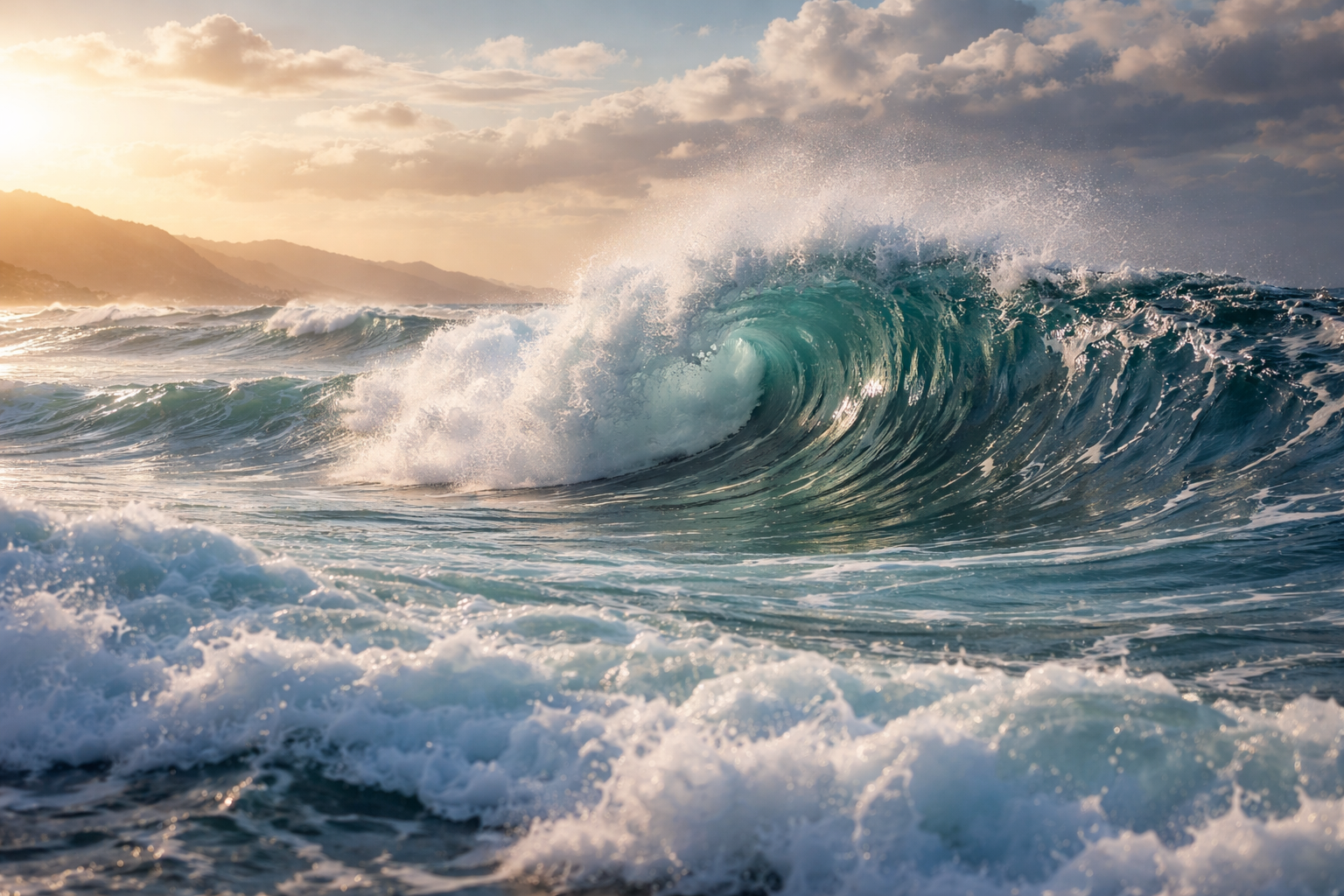 波が止まらない最大の理由は「風が生み、エネルギーが運ばれる」からです