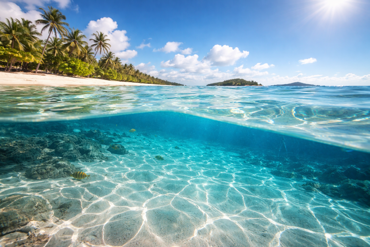 海が透明に見えるのは「水が光を通す」だけではない