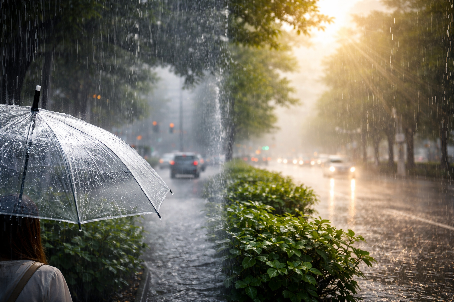 雨の強弱が変わる場面を、身近な気象で具体的に見る