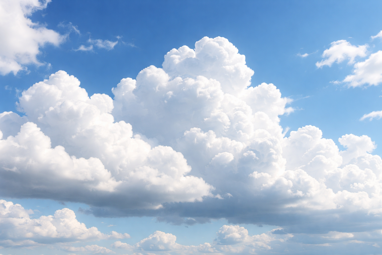 雲が白く見えるのは「米氏散射」で光が均等に散るからです