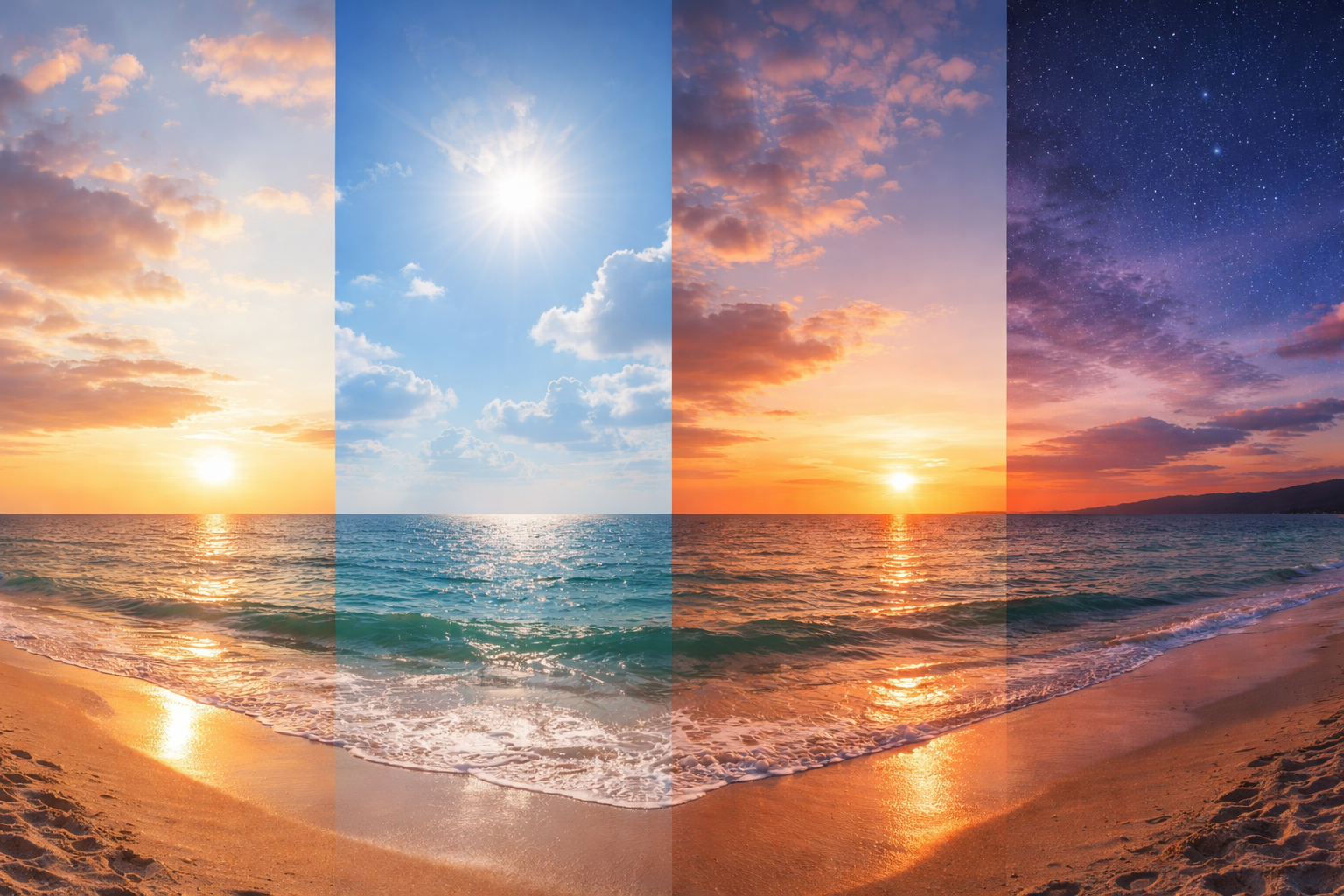 空の色が時間で変わる中心は「散乱」と「光路の長さ」です