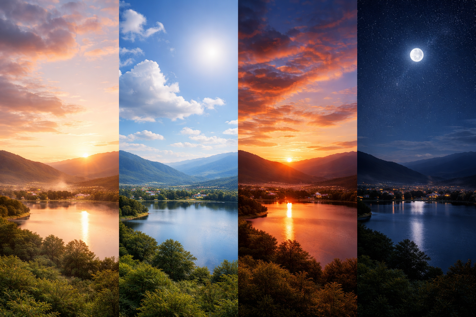 時間帯ごとの見え方を、日常の観察に落とし込む例