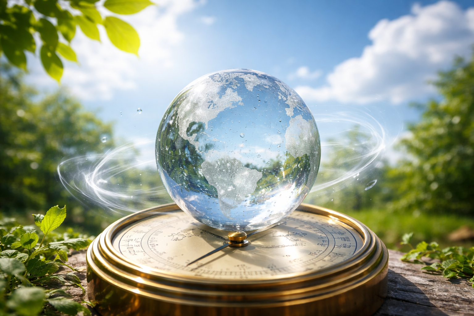 空気に重さがあり、見えない力として気圧が働いています