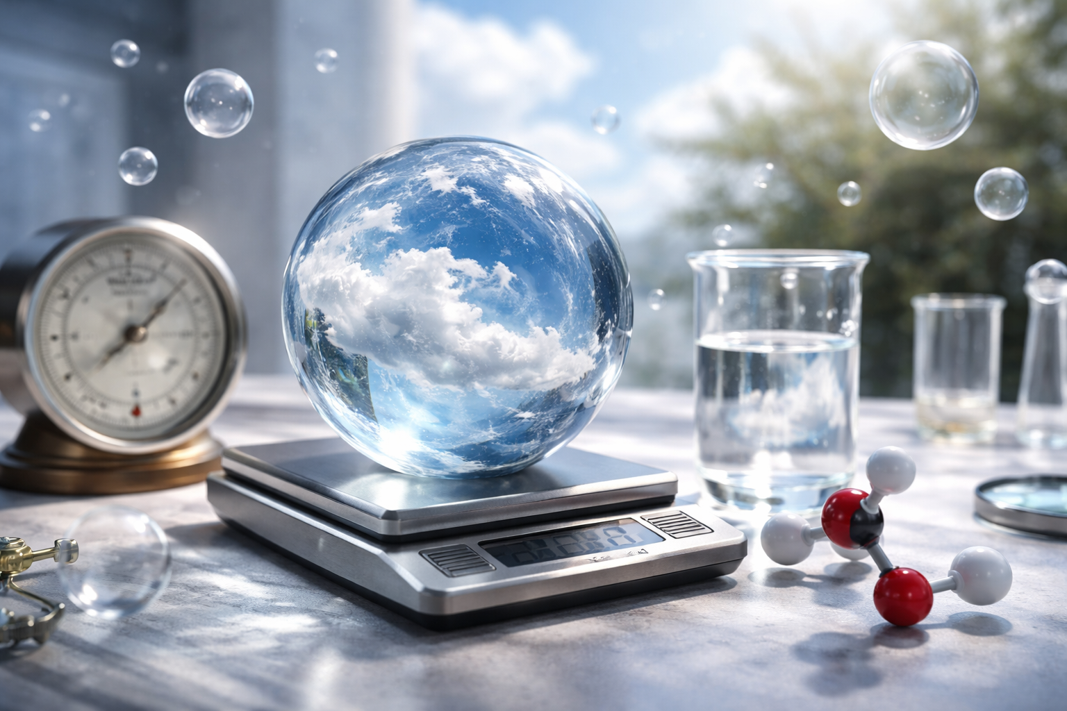 空気が重いといえる理由は「分子の質量」と「重力」と「密度」にあります