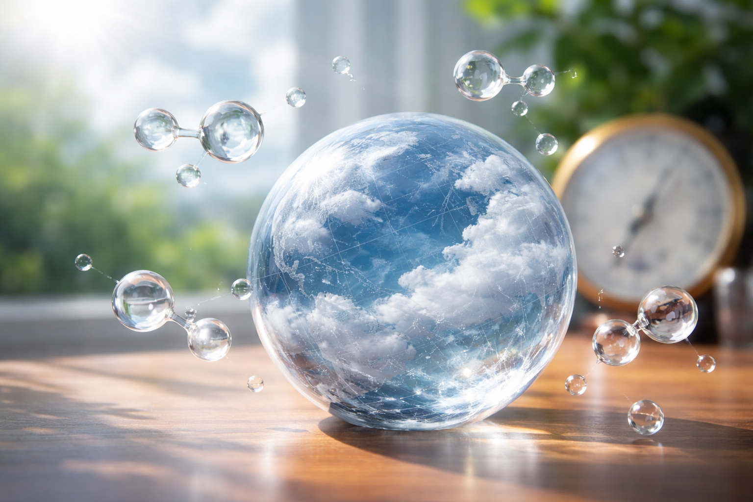 見えないのに力を持つ正体は「気圧」で、分子の衝突が生み出します