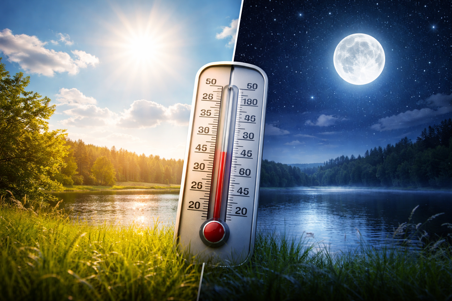 気温の変化は「日射」と「熱の出入り」で決まります