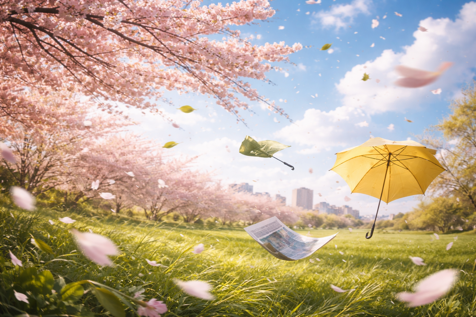春の強風は「寒暖差」と「気圧差」が大きくなるためです